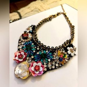 Multi color flower statement piece